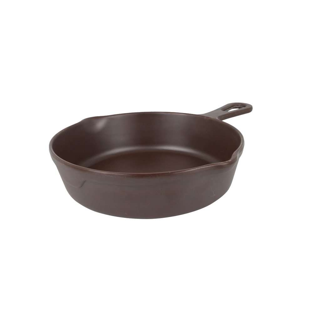 Piring Model Penggoreng Gagang Panjang Cookware Style coklat