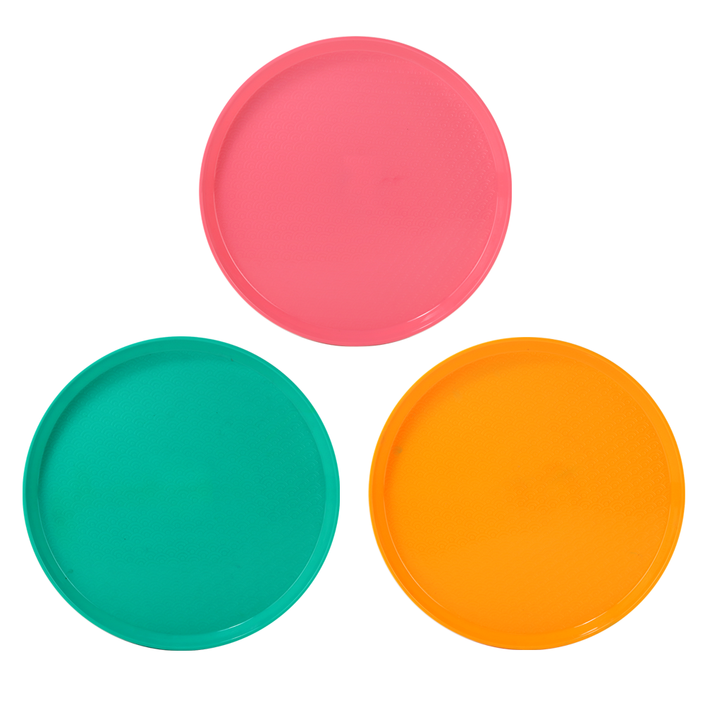 NAMPAN PLASTIK BULAT OTHER Pink Punch, Hijau Tosca Soft, Kuning