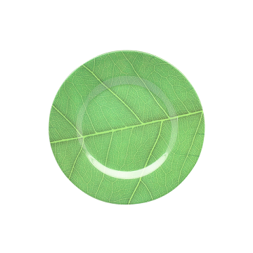 PIRING CEPER MOTIF DAUN GOLDEN DRAGON MELAMINE - LEAF SERIES P0207D