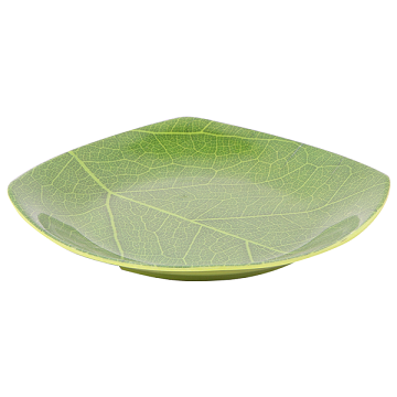 PIRING KOTAK CEPER MOTIF DAUN GOLDEN DRAGON MELAMINE - LEAF SERIES P0510D